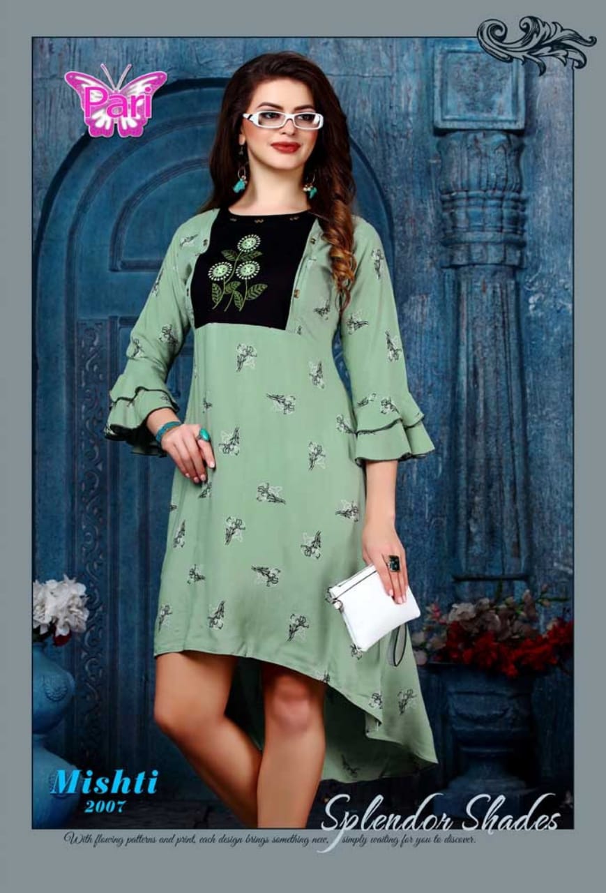 Pari Mishti 2 Heavy Rayon Casual Wear Printed Kurti